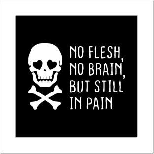 Skull Funny Heart Girl Humor Rock Punk Black Gift Cute Posters and Art